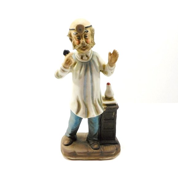 Pair of Vintage Doctor Figurines Bisque Porcelain - Picture 2 of 7